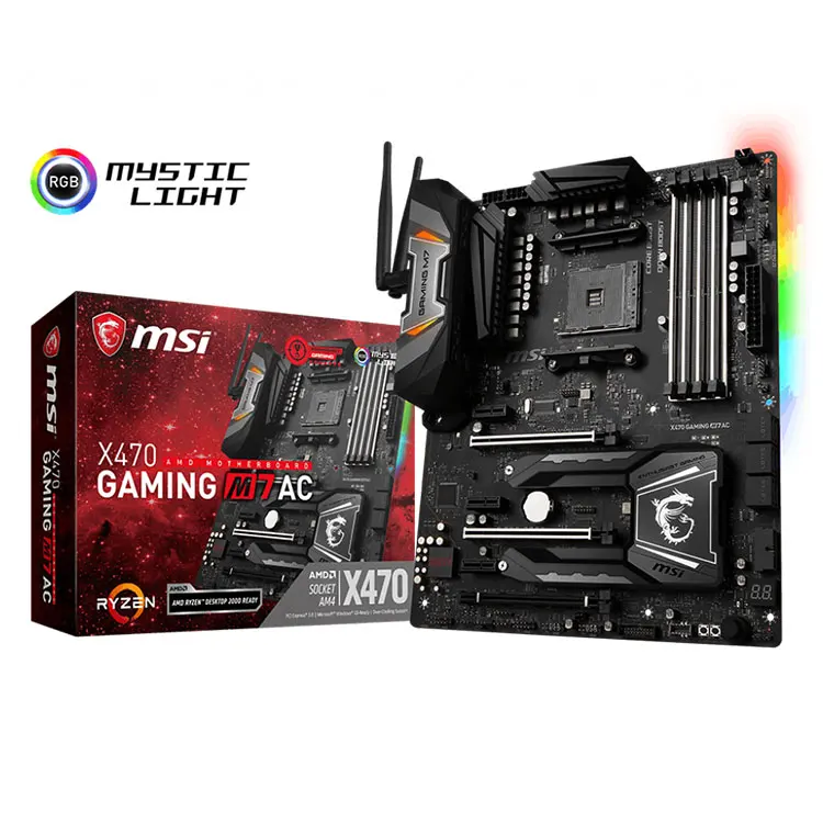 

MSI New Original AMD X470 GAMING M7 AC 64GB DDR4 AM4 SATA M.2 ATX Motherboard