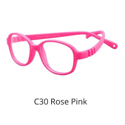 Rose Pink Солнцезащитные очки для детей, анти-синий светильник, блокировка, детские очки для девочек, оптическая оправа, прозрачные линзы, UV400, антибликовый фильтр, 0-4 - Цвет линз: Rose Pink