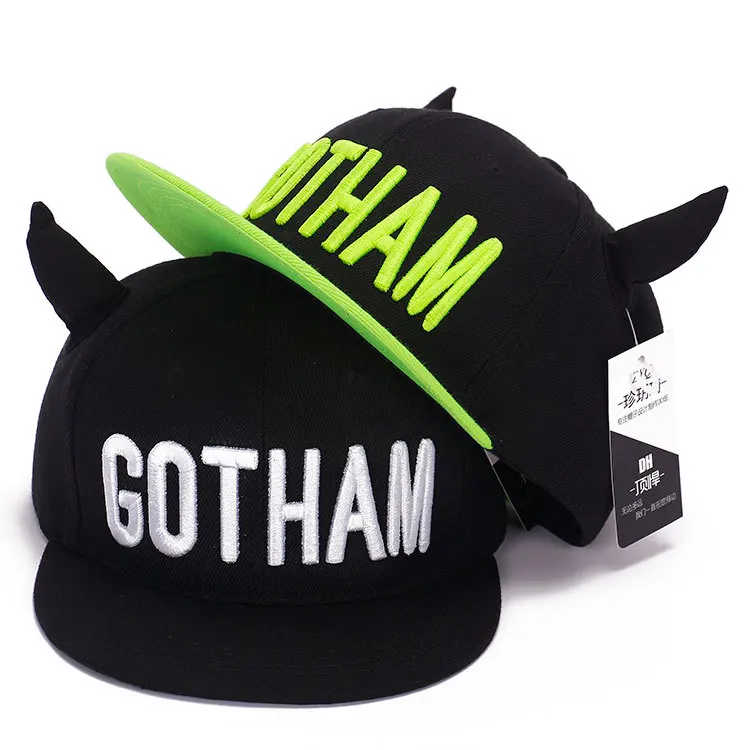 Осень новинка 2019 Snapback хип хоп шляпа GOTHAM вышивка Рог бейсбольная кепка для мужчин