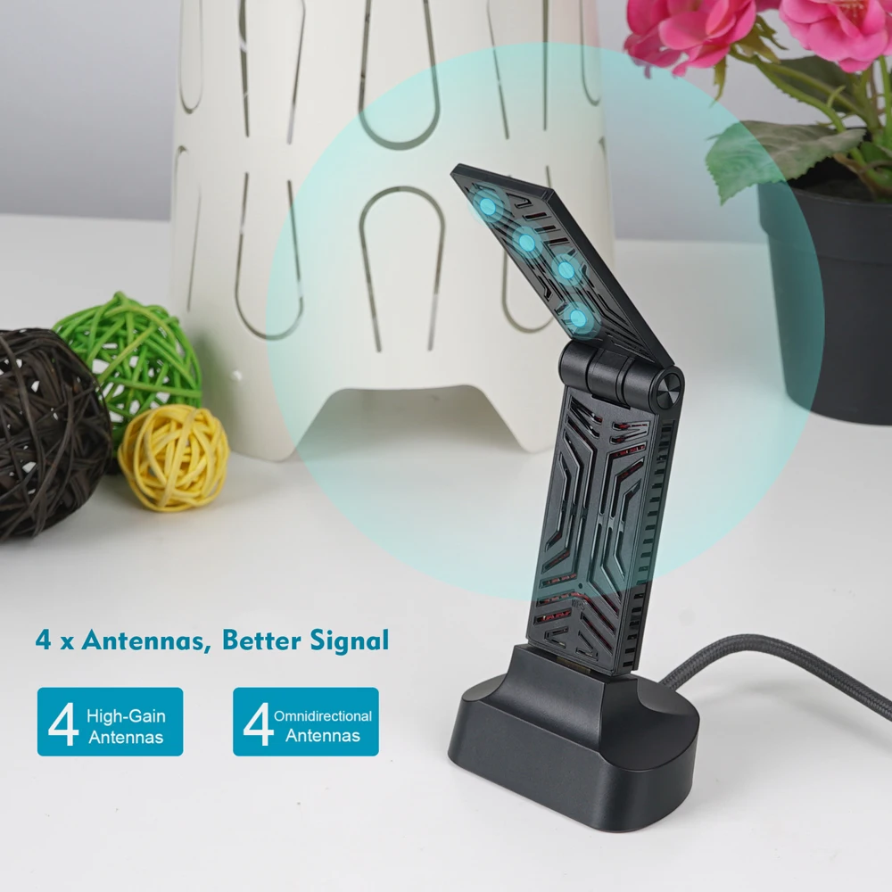 Двухдиапазонный адаптер Wavlink AC1900 USB 3 0 5 ГГц 1900 Мбит/с Wi-Fi антенна приемник 2 4G 802.11AC