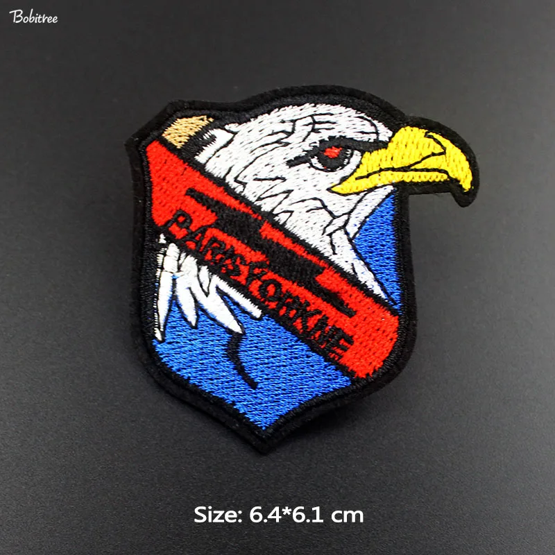 Красные синие патчи с орлом США вышивка помощью утюга армейский значок