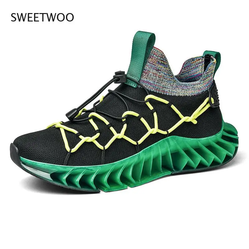 

2021 Men's Sports Shoes Re-Fashion Trend Breathable Mesh Jogging Fitness Sports Shoes Size 46