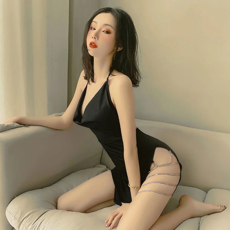 

Соблазнительное нижнее белье, соблазнительная набедренная сумка, ночная рубашка на бретелях в стиле знаменитостей для ночного клуба, собла...