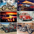 DIY алмазная живопись автомобиля Набор для вышивания крестиком полный квадрат и круглый дрель Алмазная вышивка пейзажа ремесленные стразы искусство подарок Декор для дома