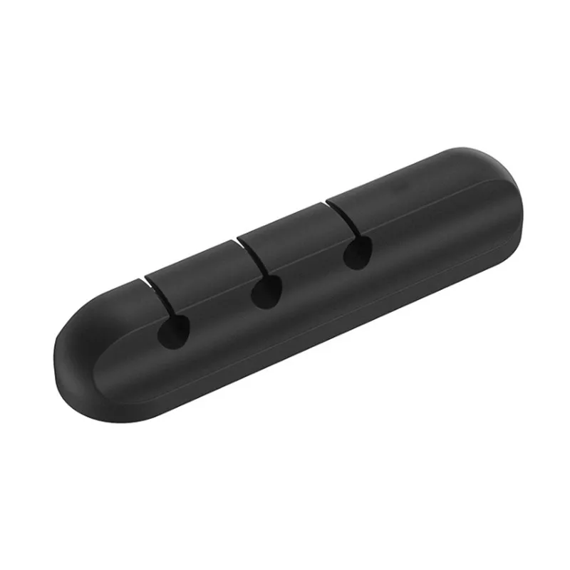 3 Clips Органайзер для кабеля, силиконовый usb-кабель, намотка, настольный, аккуратный, управление, зажимы, держатель кабеля для мыши, провода для наушников - Цвет: 3 Clips