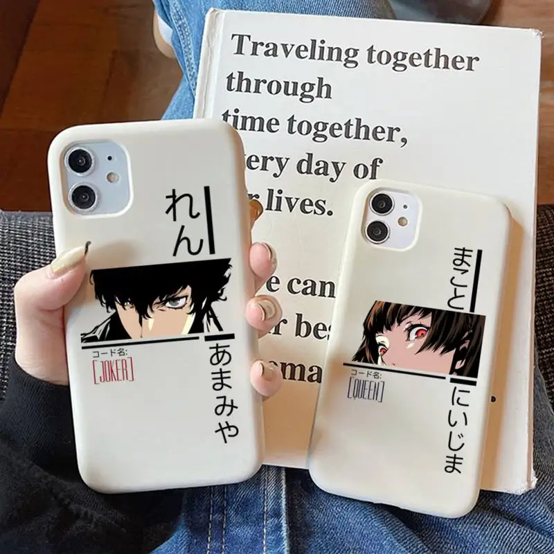 

Persona 5 Take Your Heart Phone Case Soft Solid Color for iPhone 11 12 13 mini pro XS MAX 8 7 6 6S Plus X XR