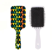 1pc color pattern comb professional healthy paddle cushion hair loss massage brush hairbrush comb scalp hair care healthy comb