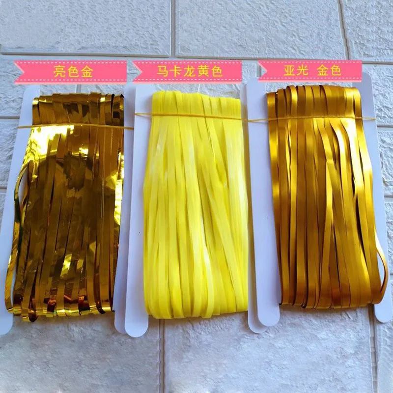 

Aluminum Foil Curtain Metal Flash Curtain Birthday Wedding Party Laser Tassel Curtain Rain Silk Curtain Decoration