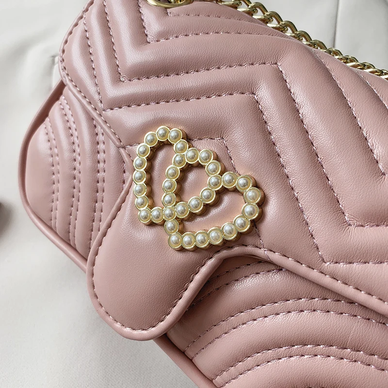 Женская сумка через плечо с цепочкой из ПУ кожи | Багаж и сумки