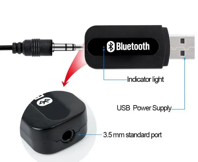 Usb Bluetooth приемник передатчик автомобильный аудио aux адаптер 3 5 мм 4