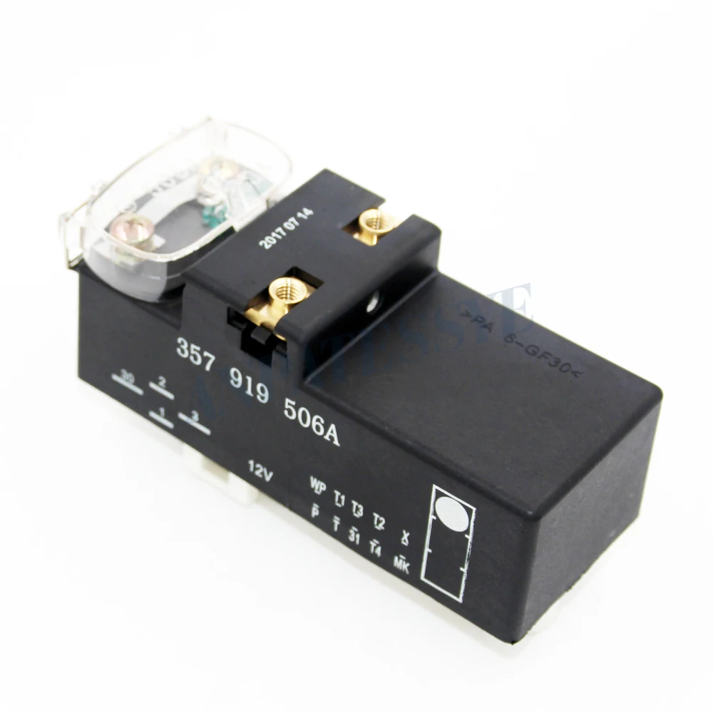 

357 919 506A Electronic Fan controller Air conditioning cooling relay Temperature Switch For VW Golf Jetta Passat Corrado