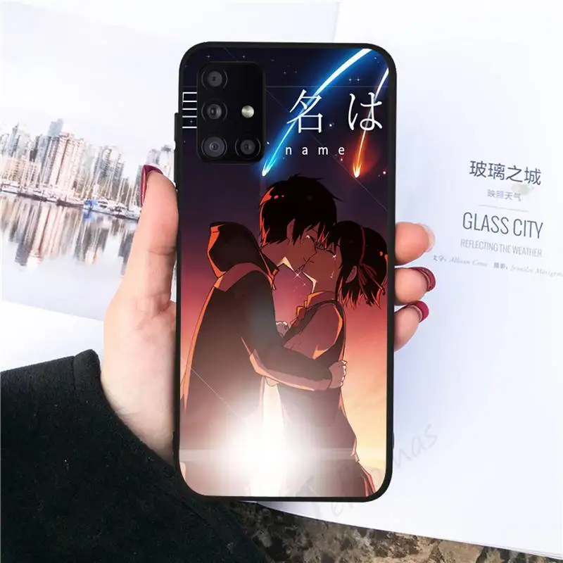 

Your Name Kimi no Na wa Phone Case black For Samsung galaxy S 21 20 10 8 A 51 71 50 21s 70 40 20 20e note 10 plus Ultra 5g fe