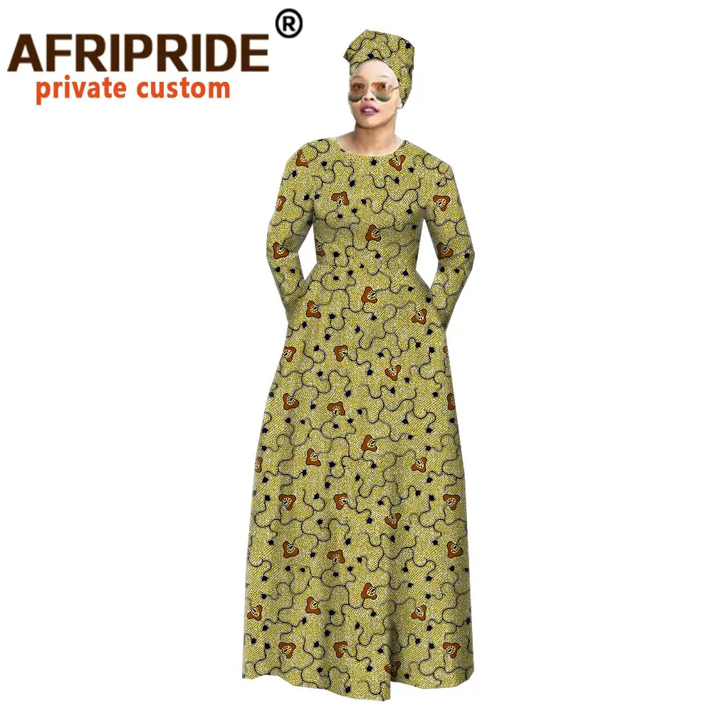 Африканское традиционное классическое платье макси для женщин AFRIPRIDE анкарская