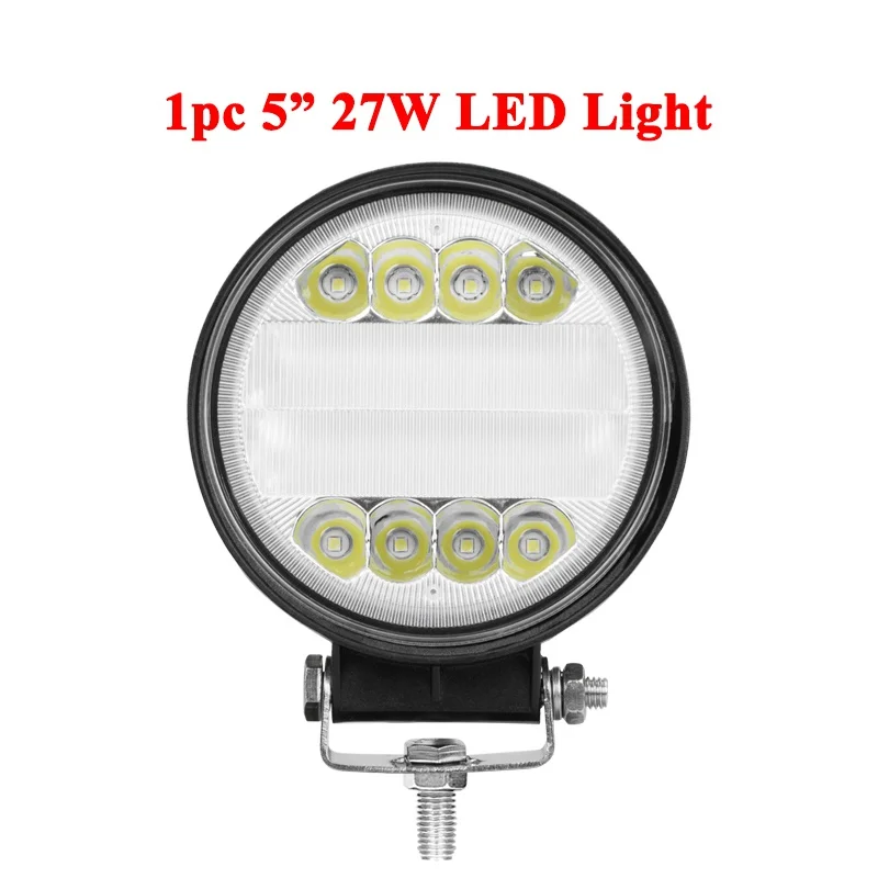1 pc 27W CREK " 27 Вт внедорожный светодиодный рабочий светильник 4x4 4wd SUV ATV светодиодный рабочий светильник для вилочного погрузчика светодиодный головной светильник для ATV SUV 4WD 4x4 трактор внедорожный - Цвет: 1 pc 27W