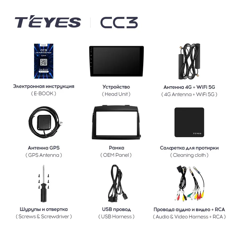 TEYES CC3 Штатная магнитола For Тойота Сиенна 2 XL20 Toyota Sienna II 2003 - 2010 до 8-ЯДЕР 6 + 128ГБ 27EQ DSP