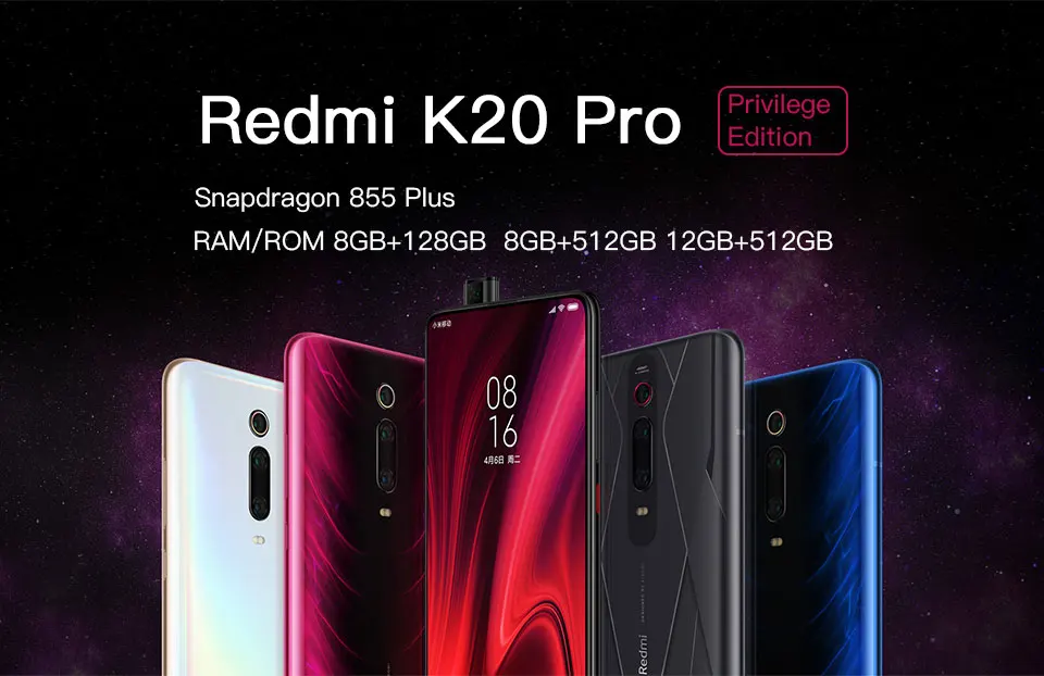 Смартфон Xiaomi Redmi K20 Pro с глобальной прошивкой, 8 ГБ, 128 ГБ, эксклюзивная версия, Snapdragon 855 plus, 4000 мАч, 48мп, тройная камера 6,39 дюйма