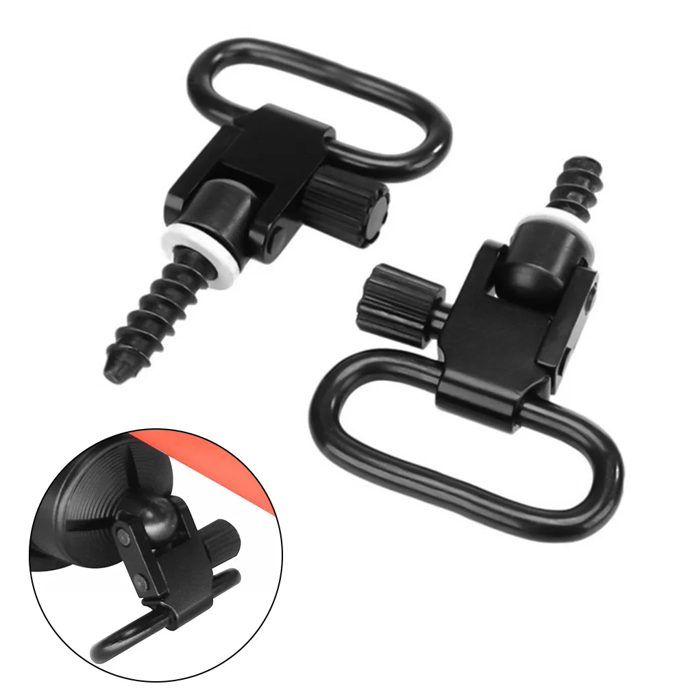 

2 PCS QD Sling Swivels 1-inch Quick-unloading Shoulder Strap Ring Buckle Tactical Bracket Screws Airsoft Hunting Gun Buckle Set