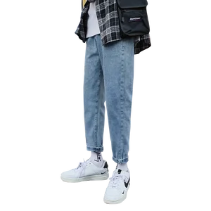 Новые джинсы мужские классические модные брюки джинсовые байкерские брюки Узкие мешковатые прямые брюки дизайнерские