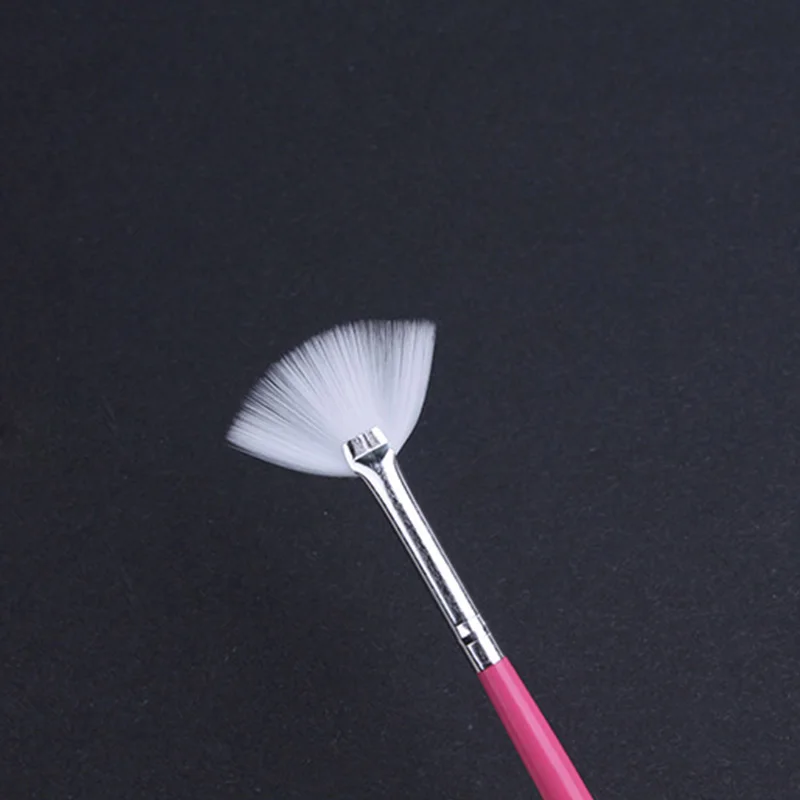 1 шт Кисть для дизайна ногтей градиентная роспись веерным наконечником акриловые