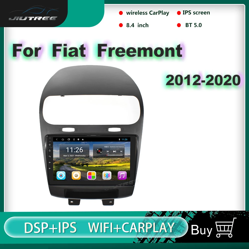

2 Din Android 10 Multimedia Player Car radio For Fiat Freemont 2012-2020 GPS Navigation Auto Stereo Tape Recorder Head Unit