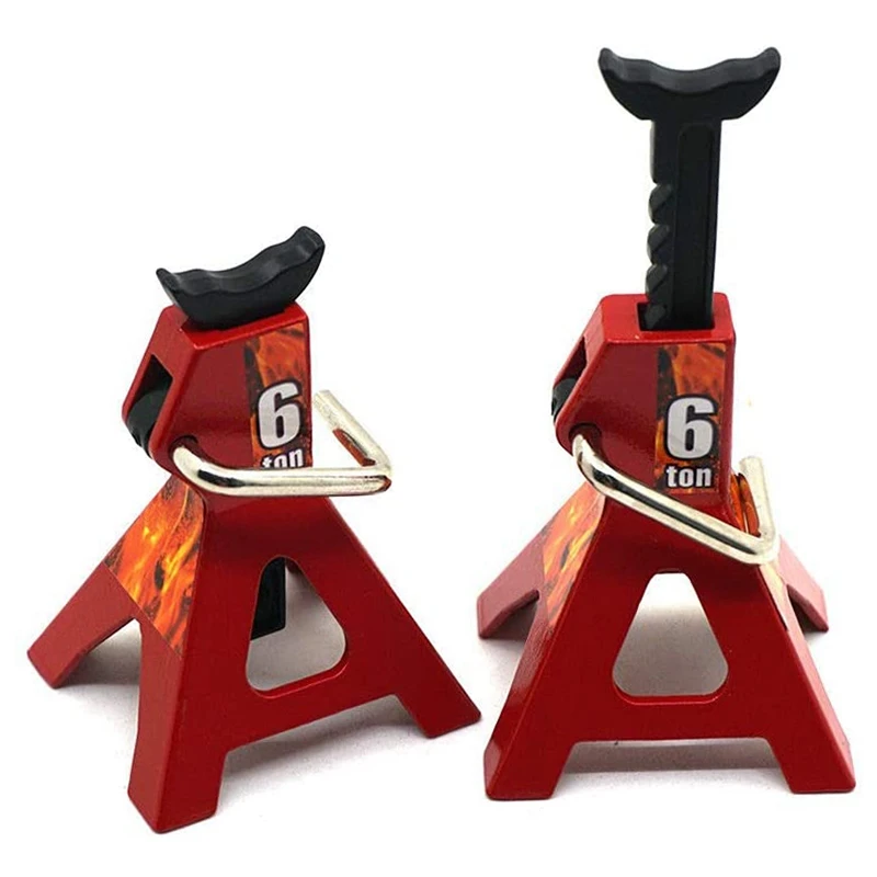 

RC Jack Stands,2Pcs 6 Ton RC Car Scale Jack Stands for Axial SCX10 Wraith TRX4 D90 CC01 RC Quick Release Jack Stands