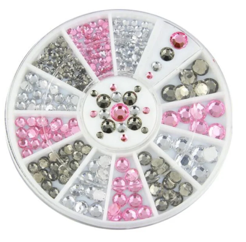 Ювелирные украшения для дизайна ногтей набор акриловых бриллиантовых коробок
