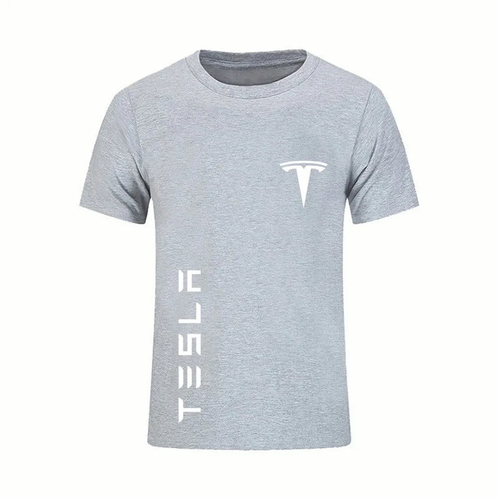 Футболка Tesla для мужчин и женщин модные хлопковые футболки оверсайз детские топы