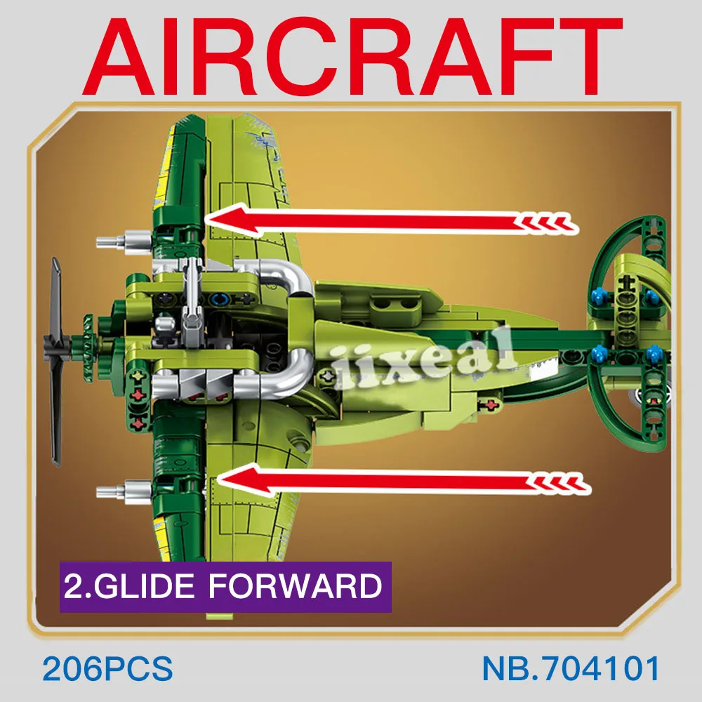 SEMBO BLOCK Military Building Block WW2 Fighter Pilot Figures Bricks Aircraft F4-U Toys Helicopter Airplane Model 203pcs | Игрушки и