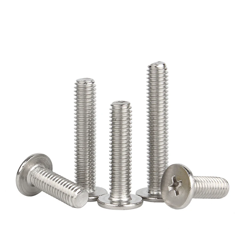 10pcs/lot Stainless Steel Cross Phillips CM Ultra Thin Super Low Flat Wafer Head Screw Bolt  M1.4 M1.6 M2 M2.5 M3 M4 M5 M6 M8