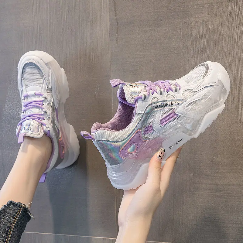 

Women Shoes Summer 2021 Fashion Women's Platform Sneakers Thick Sole Ladies Chunky Shoes Trendy Girls Sport Shoes