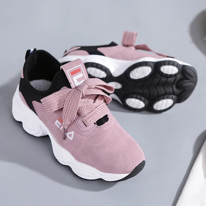 Women Comfortable Sneaker Shoes Pink Chunky Sneakers Platform Wedge Wedges Shoes for Women Zapatos De Mujer Casual Shoes