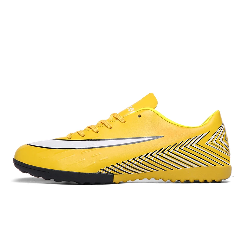 yellow 2 Zeeohh мужские сникерсы Профессиональный Длинный Шип футбольные ботинки высокие бутсы chuteira futebol открытый газон футбольные кроссовки - Цвет: yellow 2