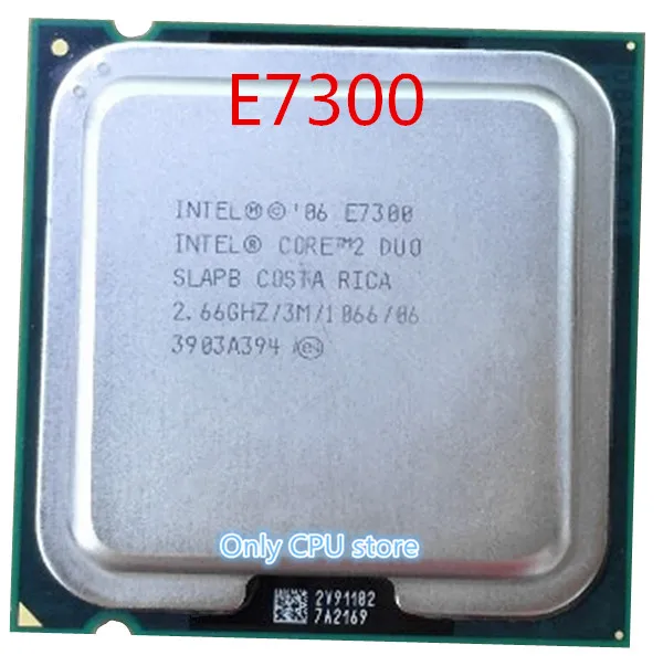 Настольный процессор Core 2 Duo E7300 66 ГГц 3 м/1066 МГц компьютер LGA 775 775pin - Цена: 414.86
