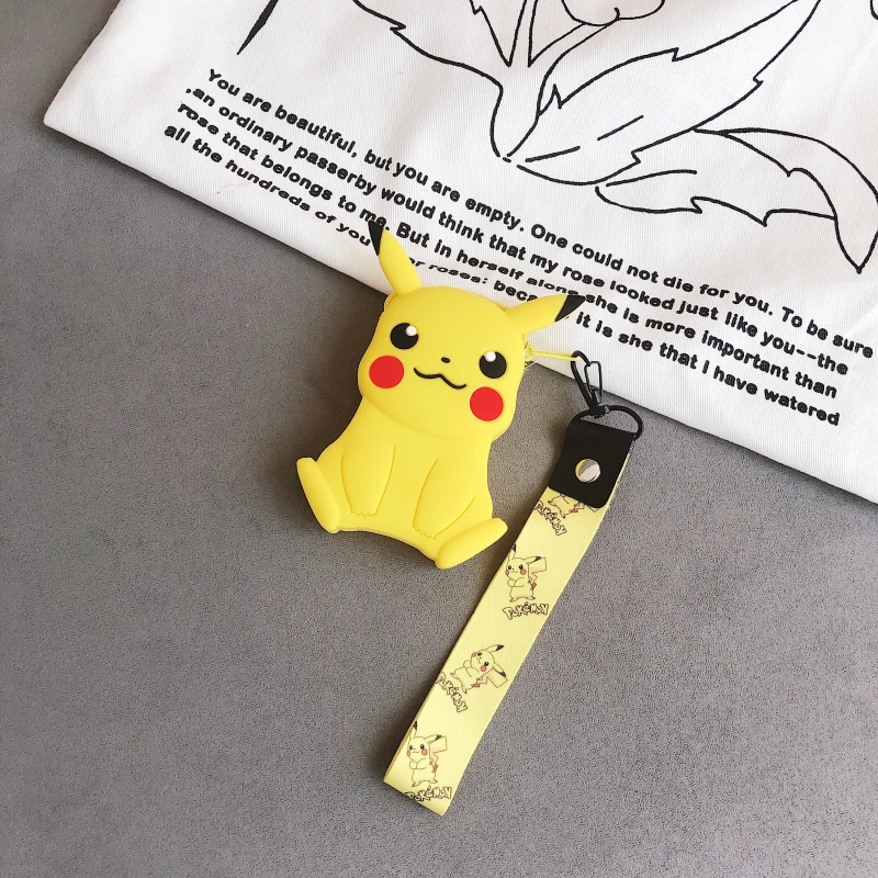as pic Милая сумка для наушников на молнии, мини-бокс для Airpods, чехол для хранения наушников, мультяшный чехол, мягкая силиконовая сумка для переноски, держатель для карт - Цвет: as pic