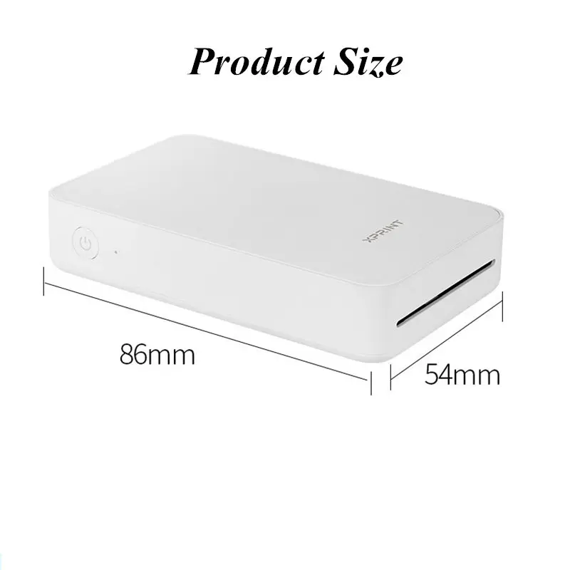 Домашний Карманный принтер 300 точек/дюйм портативный карманный мини-фотопринтер