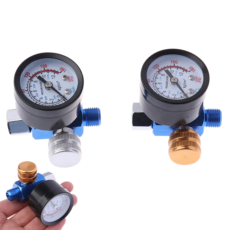 

1/4NPT HVLP Spary Gun Regulator Air Pressure Gauge Regulator For Spray Gun Adapter Pneumatic Tools Accessories For Airbrush