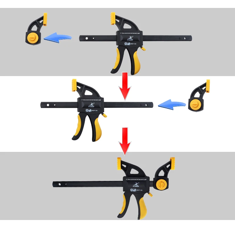Столярные зажимы 6 &quot/12&quot быстросъемный деревянный зажим пластиковый F