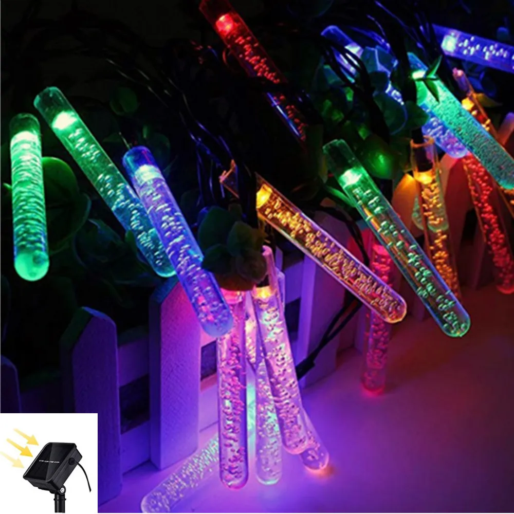 Гирлянда со светодиодной подсветильник кой 30 светодиодов на солнечной