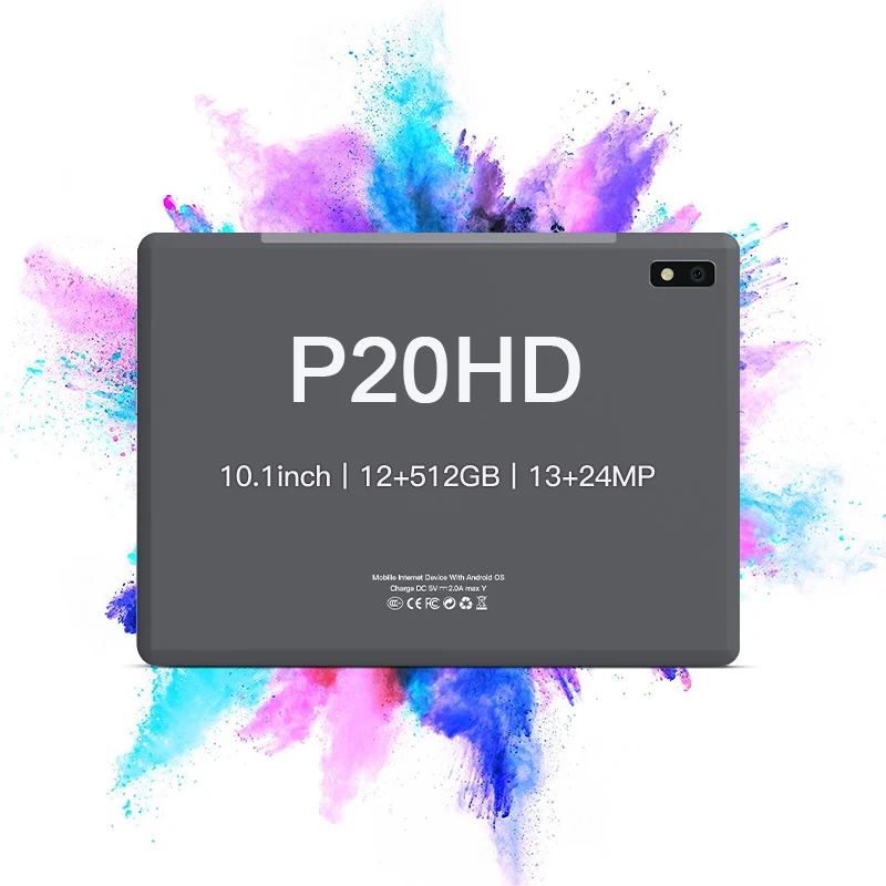 

Планшет P20HD на Android 2021, 12 + 11,0 ГБ, 10 ядер, 512 мА ч, 24 МП, Wi-Fi, GPS