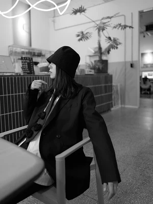 Темный Отдел нишевый дизайнер японский двубортный свободный облегающий костюм