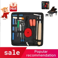 piano tuning kit 16pcs professional piano tuners tools set wrench hammer mute fork screwdriver belt tweezers clip
