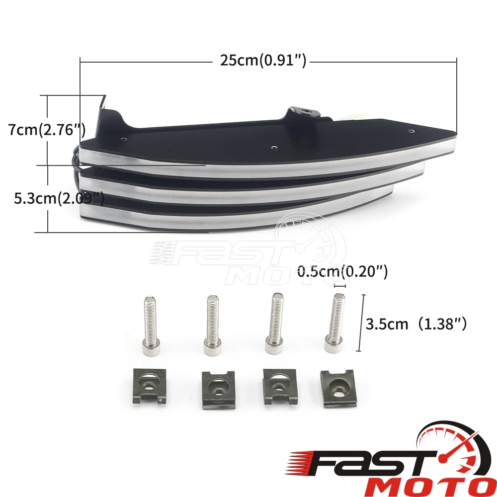 Задний светодиодный фсветильник рь для мотоциклов задний стоп сигнал лампа с ЧПУ