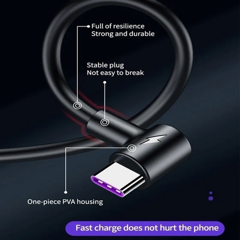 1M2M3M 5A супер кабель зарядного устройства USB type C локоть интегрированный