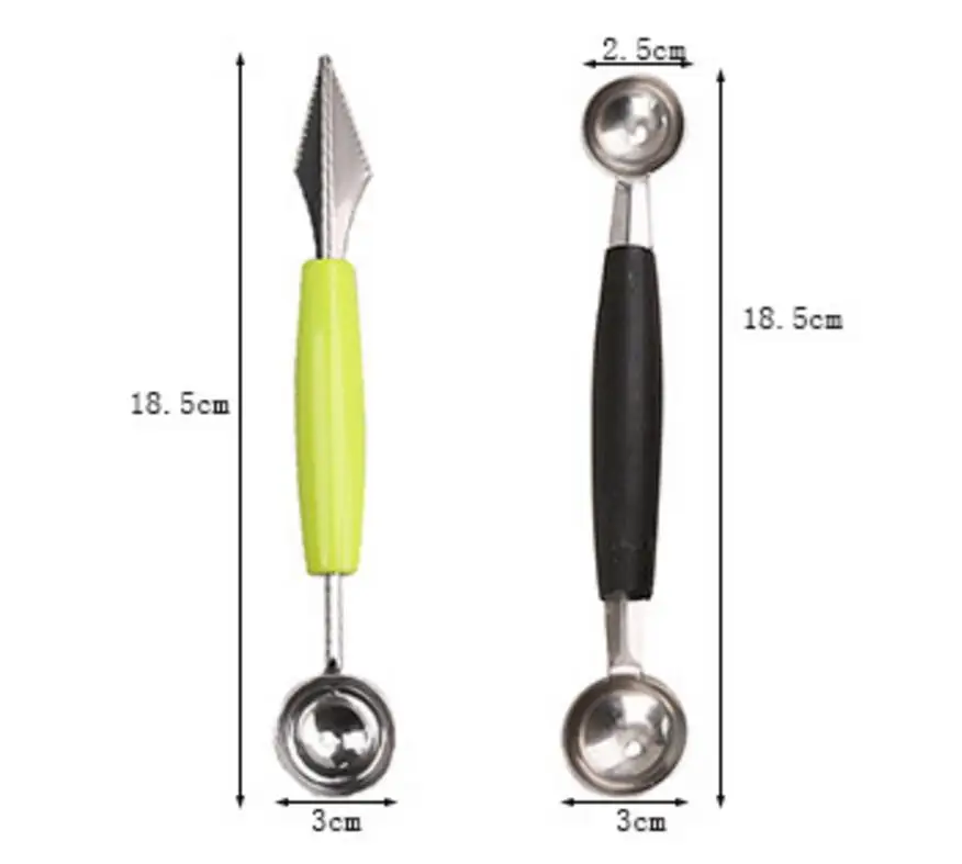 Нож для резки фруктов кухонный инструмент ложка-шарик металлическая дыня нож и