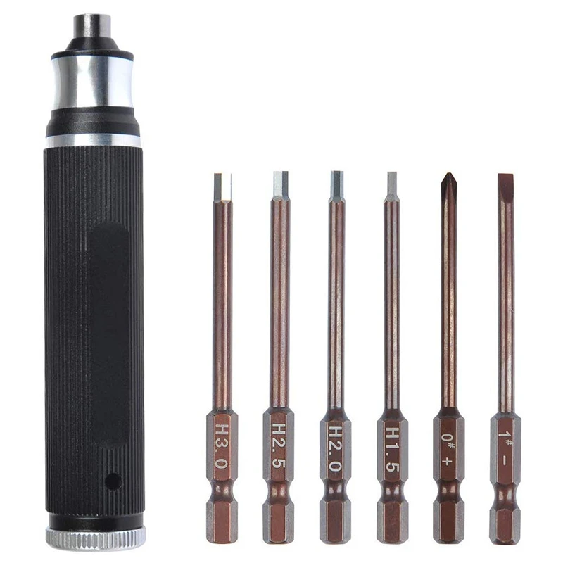 

Набор инструментов 6 в 1 ремонтные отвертки, 1,5 мм, 2,0 мм, 2,5 мм, 3,0 мм, для гоночного дрона RC FPV