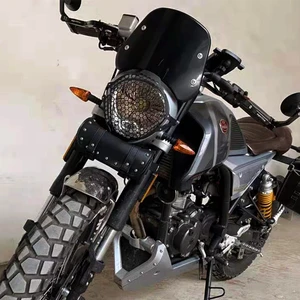 For Fb Mondial Hps 125 300 Windshield Wind Shield Protection Headlight Net Cover Motorcycle Modifica