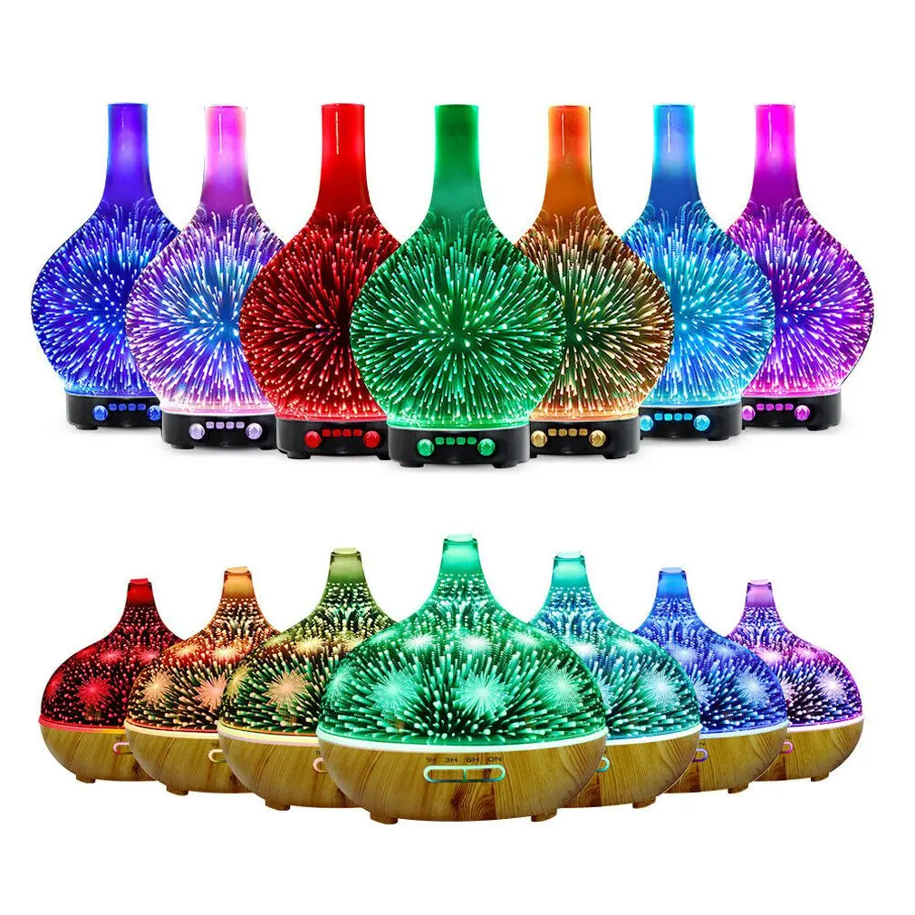 

Mini Home Humidifier Gift Ultrasonic Creative Air Conditioning Aromatherapy Purification 3D Glass Humidifier