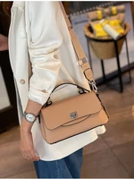 new bag women fashion messenger bag autumn and winter niche all match fashion foreign style high end leather handbag