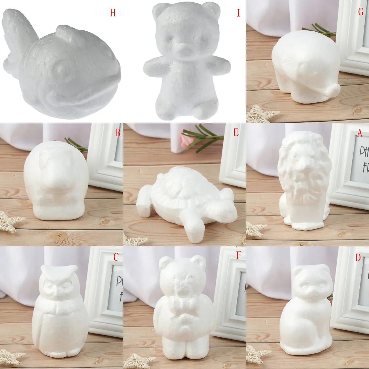 9 стилей искусственный цветок роза мишка сделай сам белый пенопласт для подарков