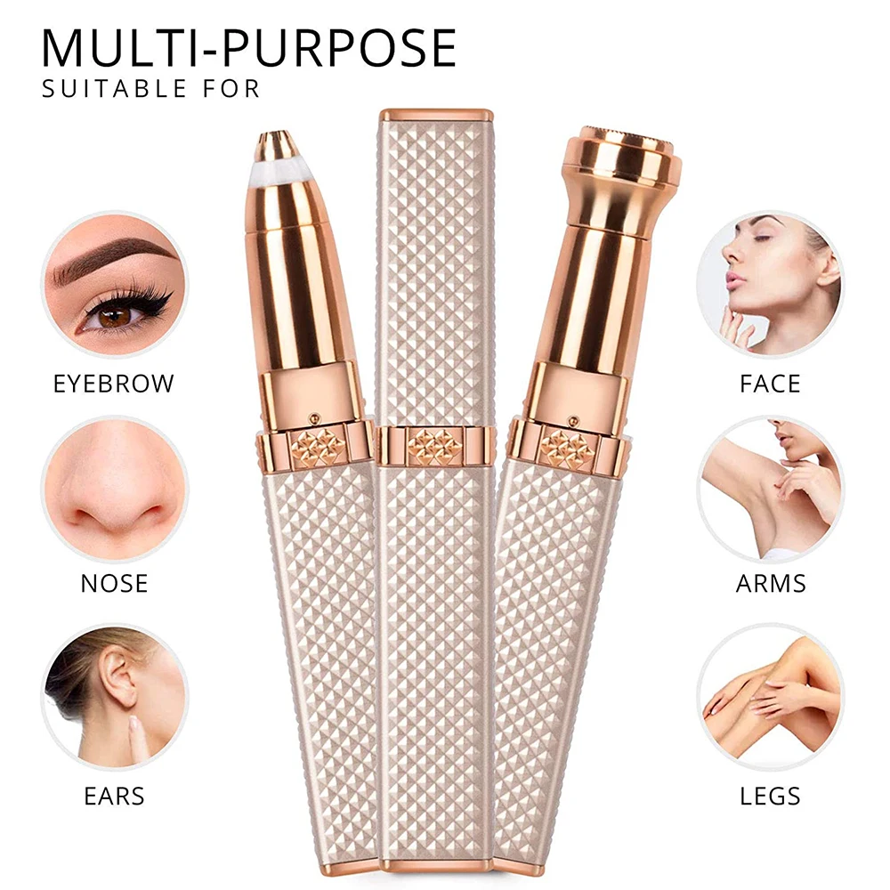 

Nose & Ear Trimmer Portable Hair Removal Eyebrow Trimmer USB Rechargeable Electric Shaver Epilator Women's Shaver Hair Trimmer